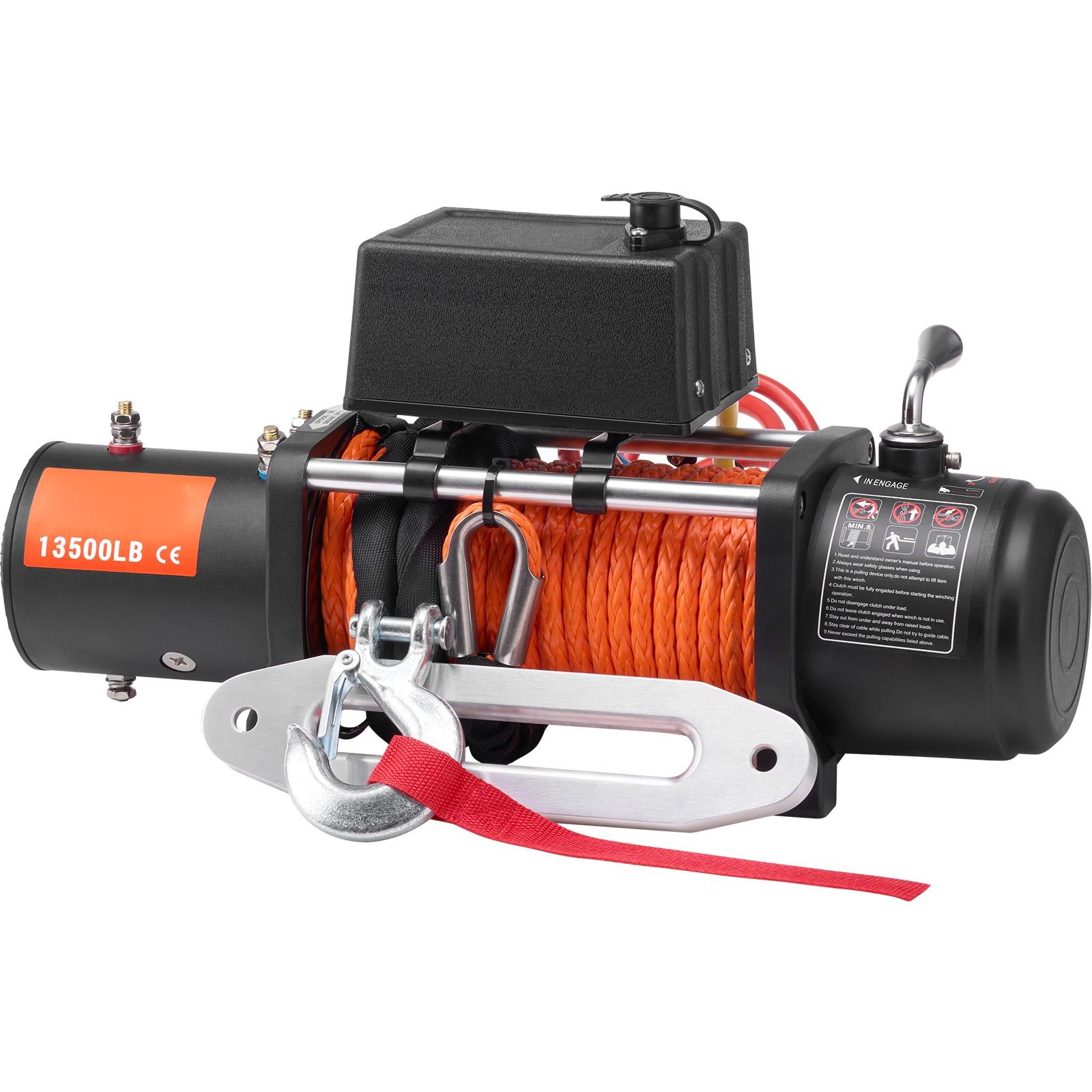 Electric Winch For Truck With Synthetic Rope And Remote Control_voghion.com